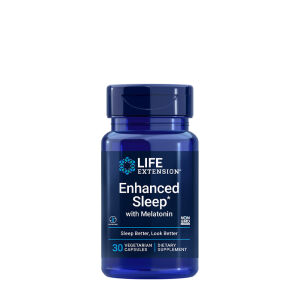 Life Extension - Enhanced Sleep with Melatonin (30 Veg Capsules) - Nuvalia