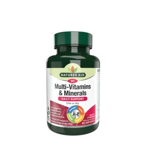 Natures Aid Multivitaminico e minerali (con ferro) (90 capsule molli) - Nuvalia