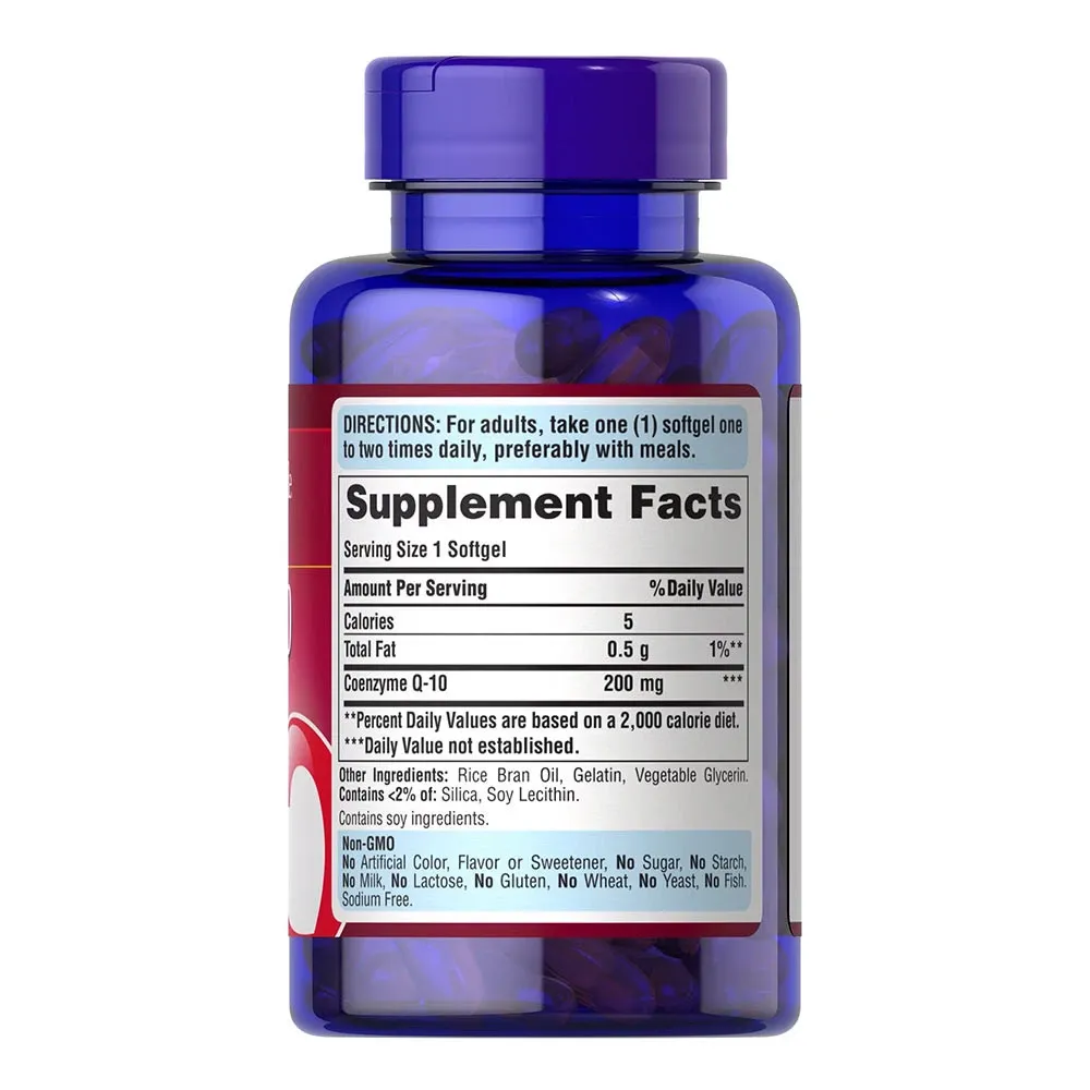 Puritans Pride CO Q-10 200 mg (120 Softgels) - immagine 4
