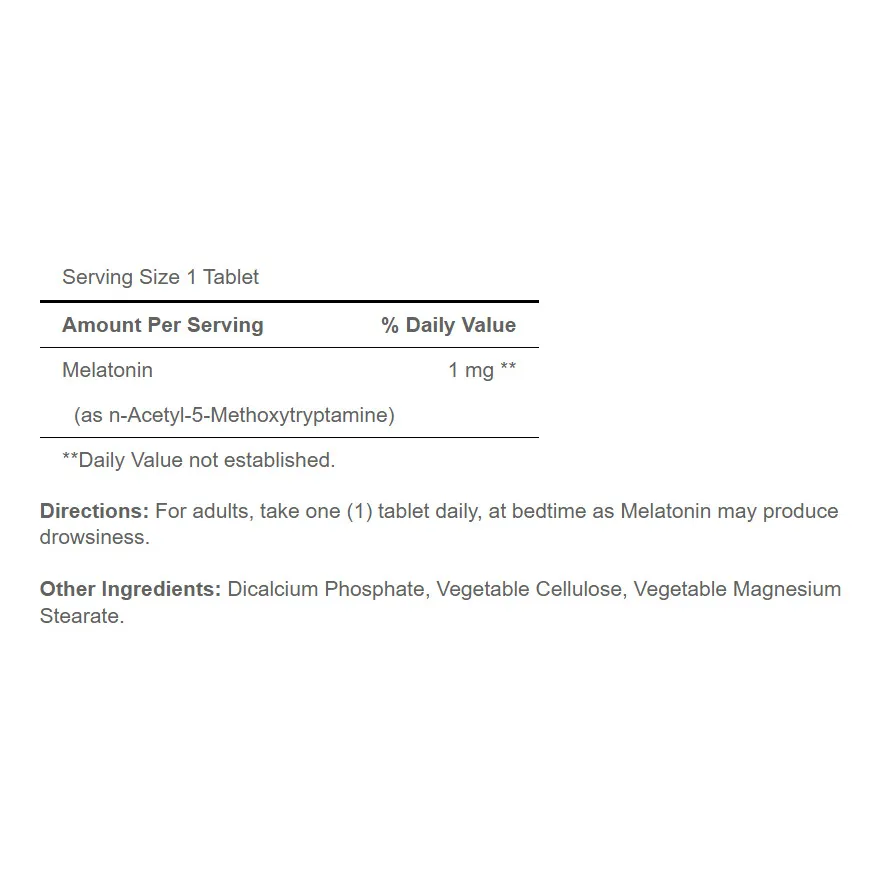 Puritan's Pride Melatonin 1 mg (90 Tablets) - immagine 5