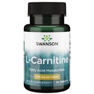 SWANSON L-carnitina 500 mg, 30 compresse - Nuvalia