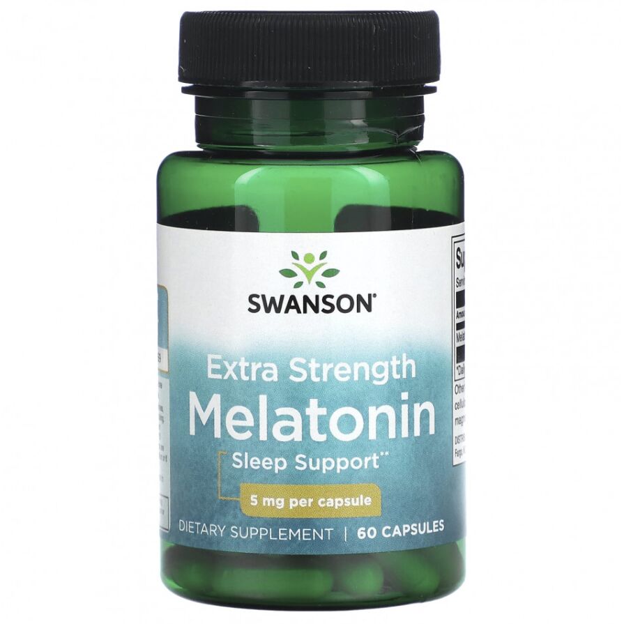 Swanson – Melatonin 5mg – 60 kapsler - immagine 4