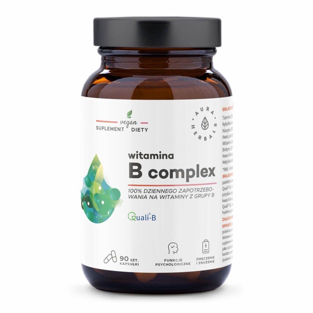 AURA HERBALS Complesso vitaminico B (90 capsule) - Viking Supplements