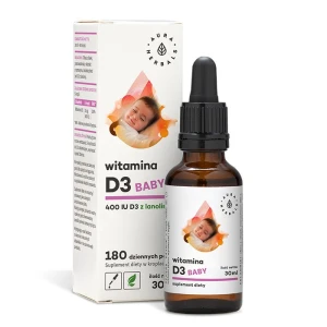 AURA HERBALS Vitamina D3 400 UI per neonati (30 ml / 1 fl. oz.) - Viking Supplements