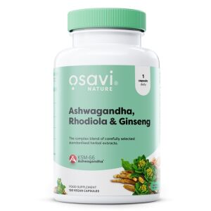 Ashwagandha + Rodiola e Ginseng - 120 capsule vegane - Viking Supplements