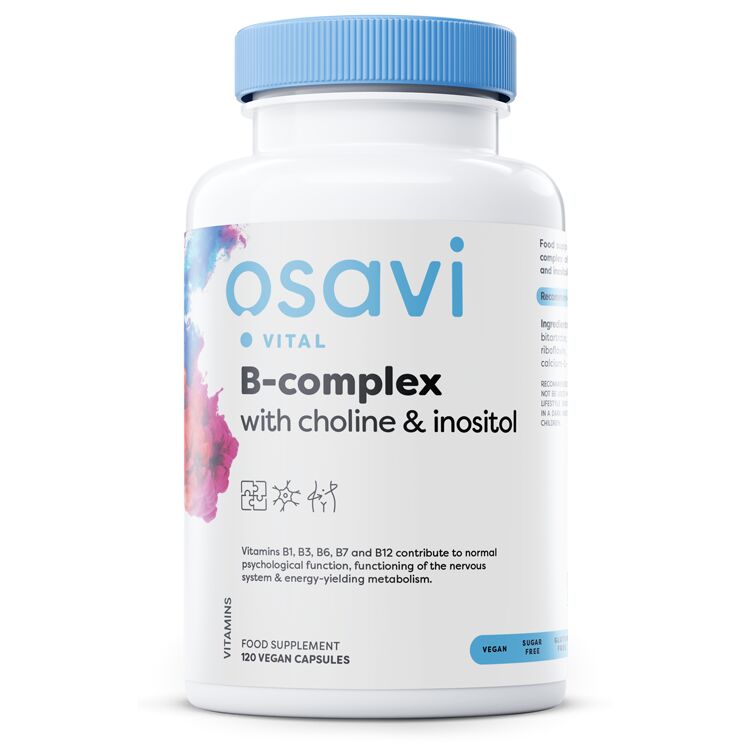 Complesso B con colina e inositolo - 120 capsule vegane - Viking Supplements