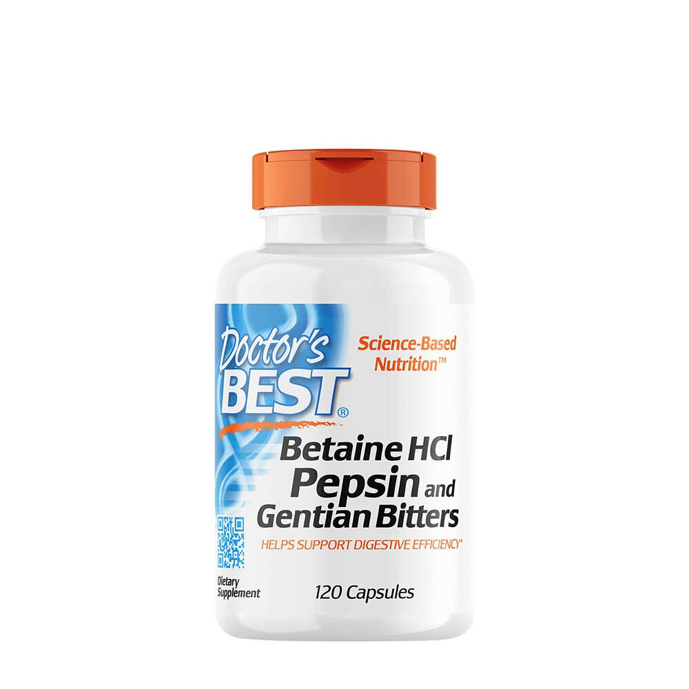 Betaina HCl, pepsina e amari di genziana - 120 capsule - Viking Supplements