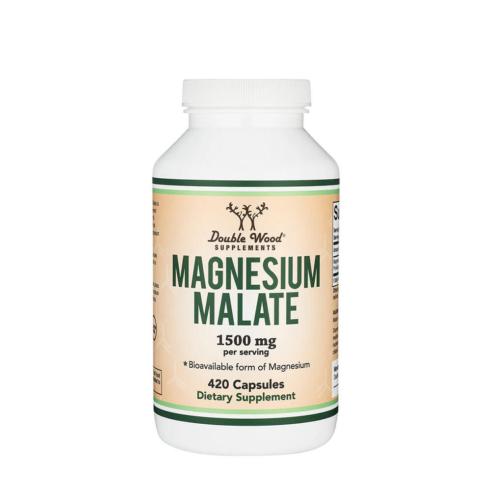Double Wood - Integratori di malato di magnesio (420 capsule) - Viking Supplements
