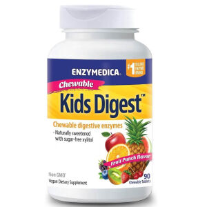 Enzymedica Kids Digest masticabili al gusto di punch alla frutta, 90 compresse masticabili - Viking Supplements