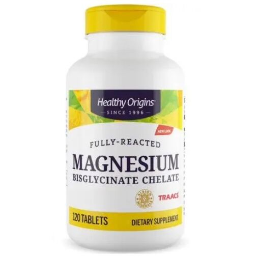 HEALTHY ORIGINS Bisglicinato di magnesio chelato (120 compresse) - Viking Supplements