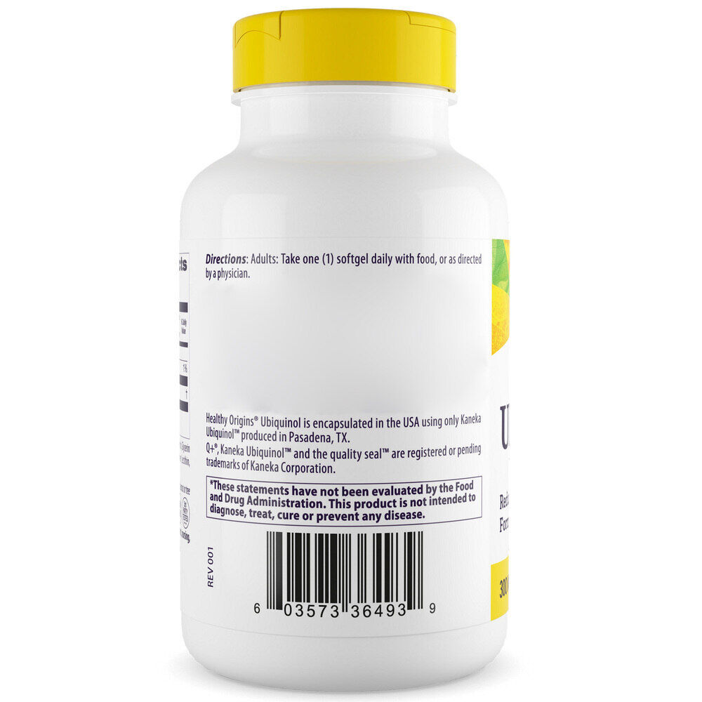 Healthy Origins Natural Ubiquinol 300mg 60 softgels - immagine 4