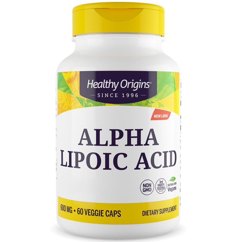 Healthy Origins Acido alfa-lipoico a rilascio prolungato 600 mg, 60 capsule - Viking Supplements