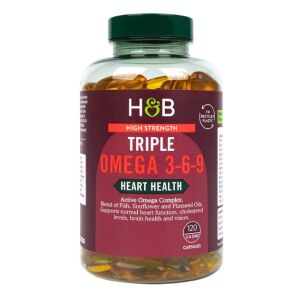 Triple Omega 3-6-9 ad alta concentrazione - 120 capsule - Viking Supplements