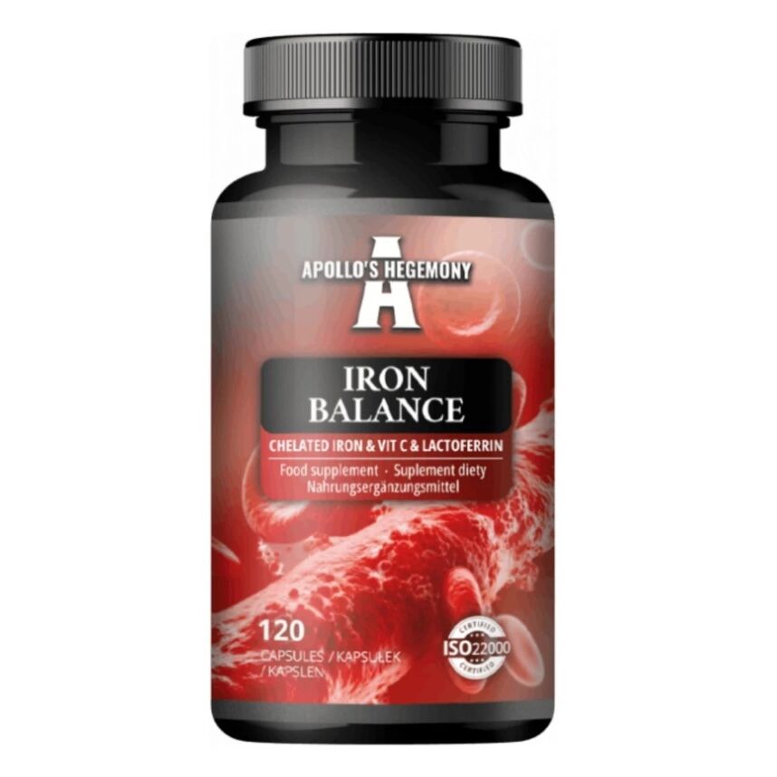 Iron Balance: ferro chelato, vitamina C e lattoferrina - 120 capsule - Viking Supplements