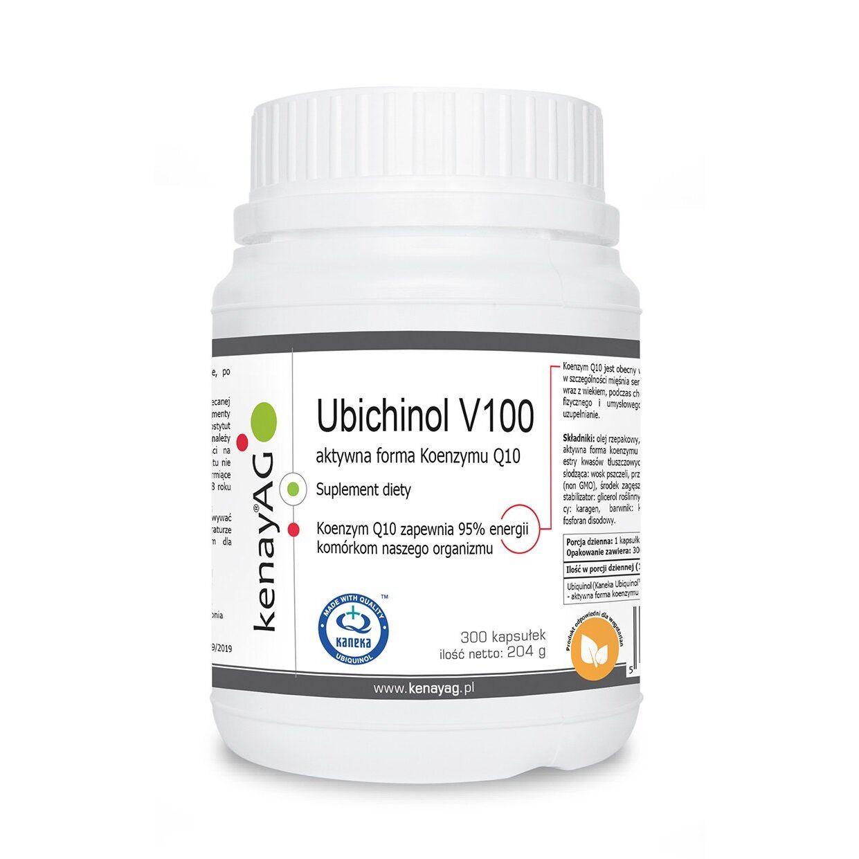 KENAY Ubiquinol V100 Active Coenzyme Q10