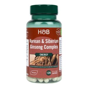 Complesso di ginseng coreano e siberiano - 120 capsule vegetali - Viking Supplements