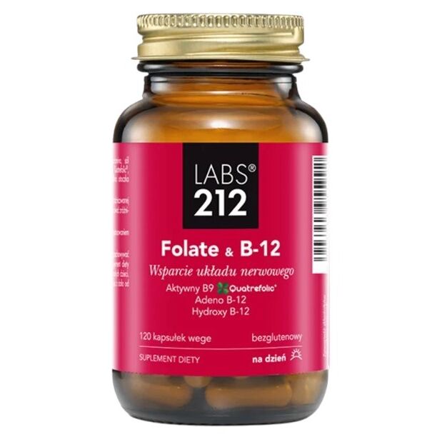 LABS212 Folato e vitamina B-12 (120 capsule) - Viking Supplements