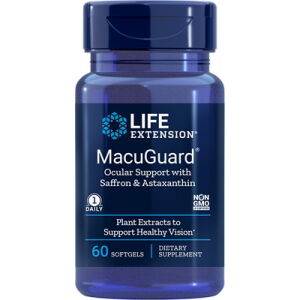 MacuGuard - Integratore per la salute degli occhi con zafferano e astaxantina - 60 capsule molli - Viking Supplements