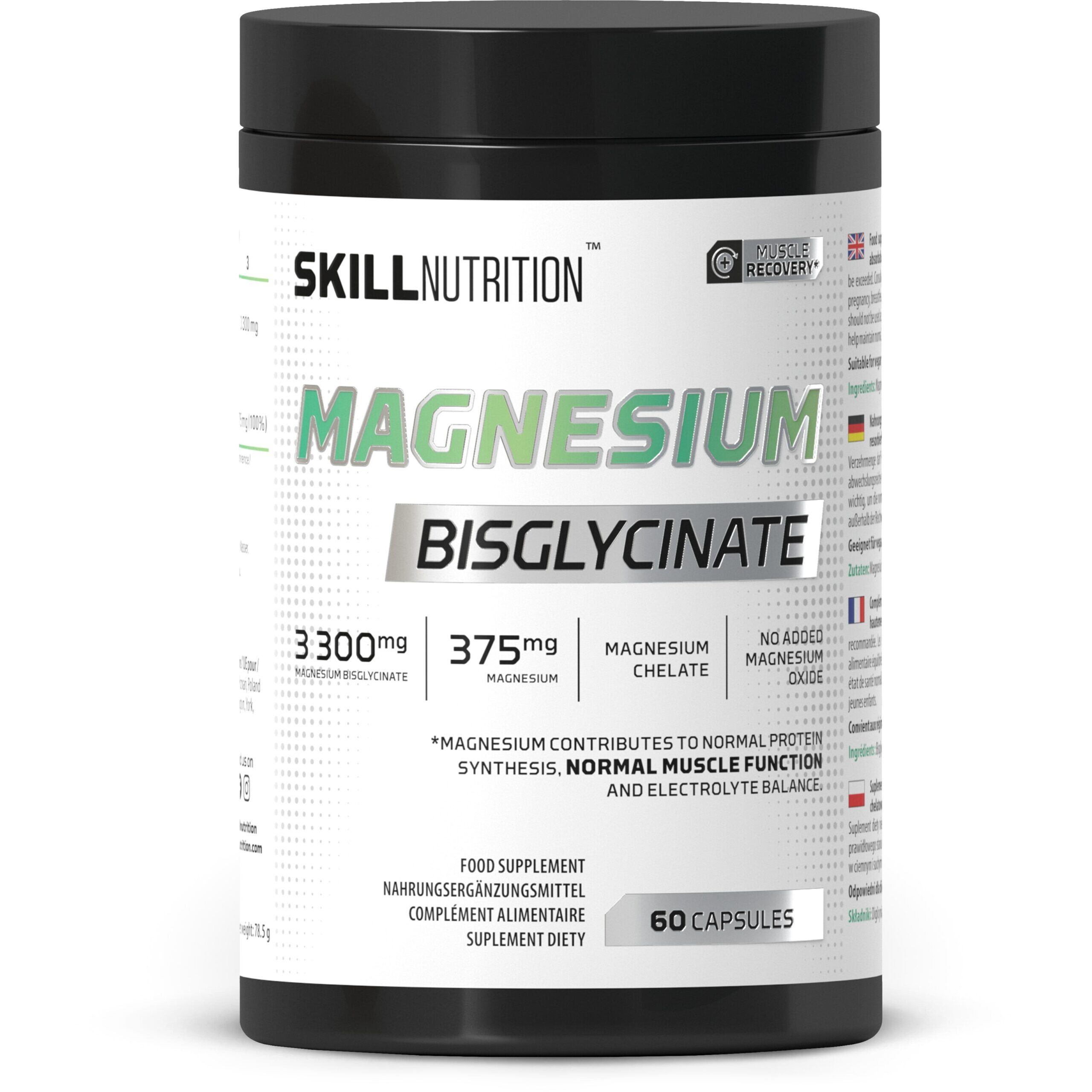 Bisglicinato di magnesio - 60 capsule - Viking Supplements