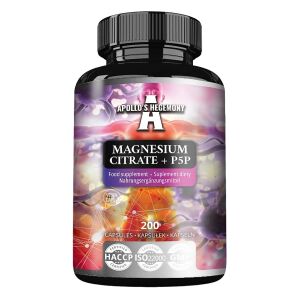 Magnesium Citrate + P5P - 200 caps - Nuvalia
