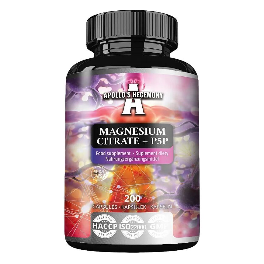 Citrato di magnesio + P5P - 200 capsule - Viking Supplements