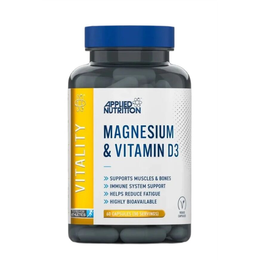Magnesio e vitamina D3 - 60 capsule vegetali - Viking Supplements