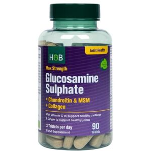 Max Strength Glucosamine Sulphate + Chondroitin & MSM + Collagen - 90 tablets - Viking Supplements