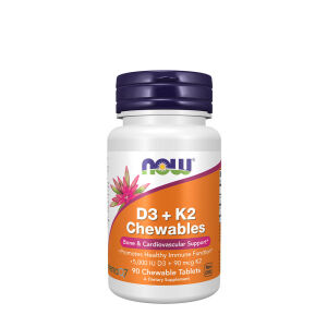 NOW D-3 + K-2 (MK-7) (90 compresse masticabili) - Viking Supplements
