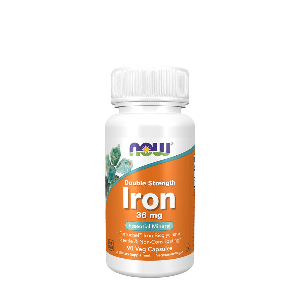 NOW Iron 36 mg Ferrochel® (90 capsule) - Viking Supplements