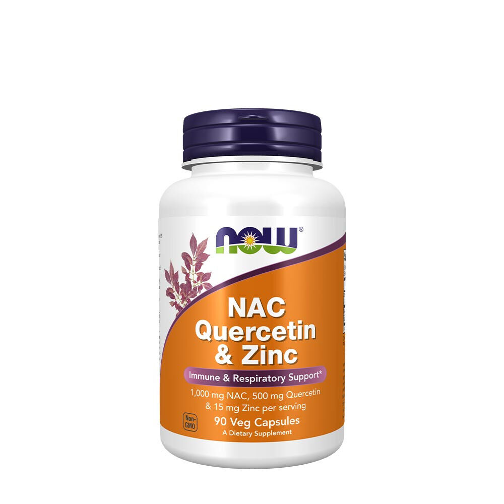 NOW NAC Quercetina e Zinco (90 capsule vegetali) - Viking Supplements
