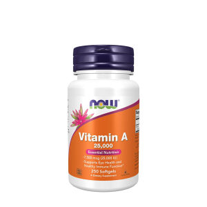 NOW Vitamina A 25.000 UI (250 capsule molli) - Viking Supplements