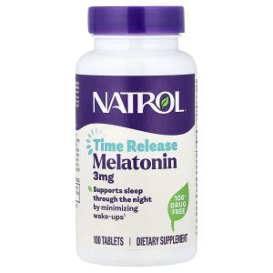 Natrol Melatonina a rilascio prolungato 3 mg (100 compresse) - Viking Supplements