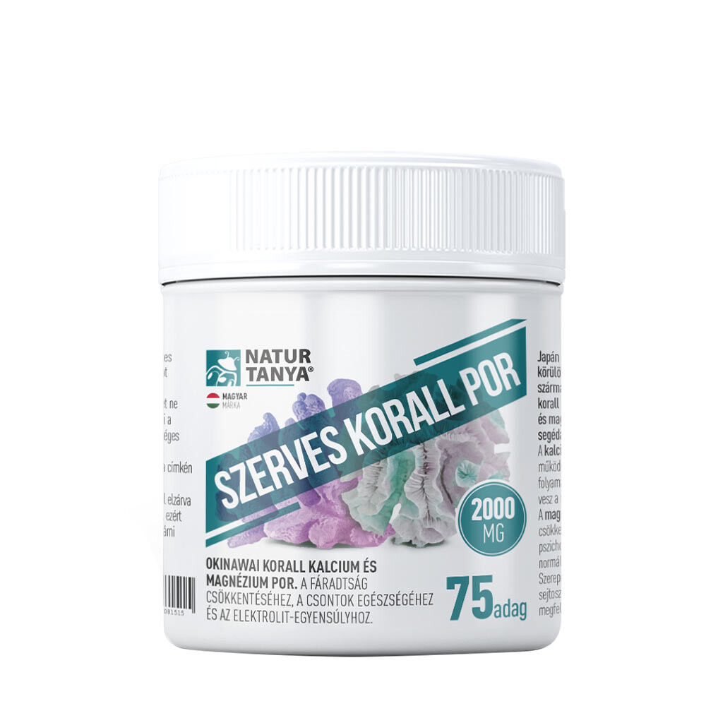 Natur Tanya Polvere di corallo biologico (75 dosi) - Viking Supplements