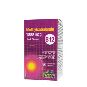Natural Factors B12 Metilcobalamina 1000 mcg (90 compresse) - Viking Supplements