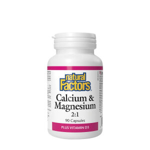 Natural Factors Calcio e Magnesio 2:1 con Vitamina D3 (90 capsule) - Viking Supplements