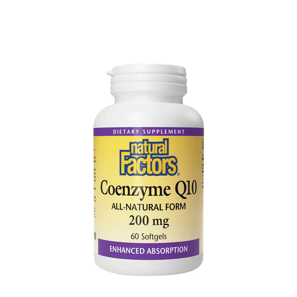 Natural Factors Coenzima Q10 100 % Natural (60 capsule molli) - Viking Supplements