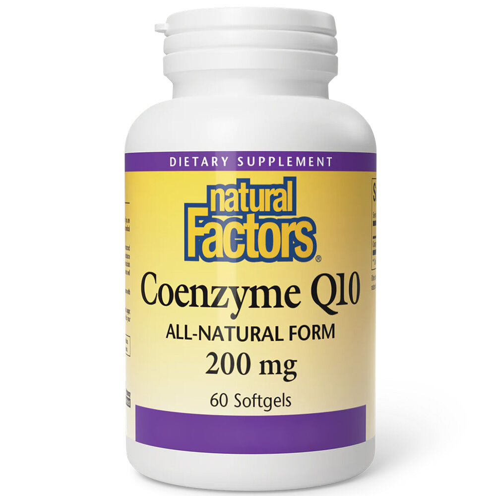 Natural Factors Coenzima Q10 200 mg, 30 capsule molli - Viking Supplements