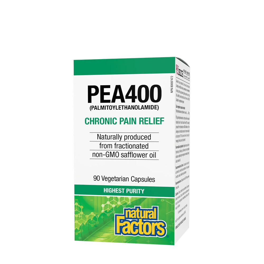 Natural Factors PEA400 Palmitoyletanolamide (90 capsule vegetali) - Viking Supplements