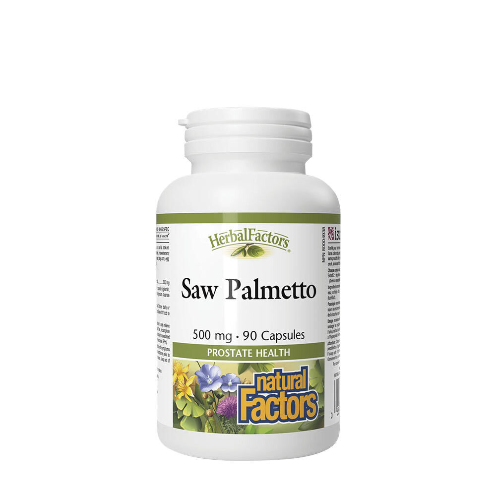 Natural Factors Saw Palmetto 500 mg (90 capsule) - Viking Supplements