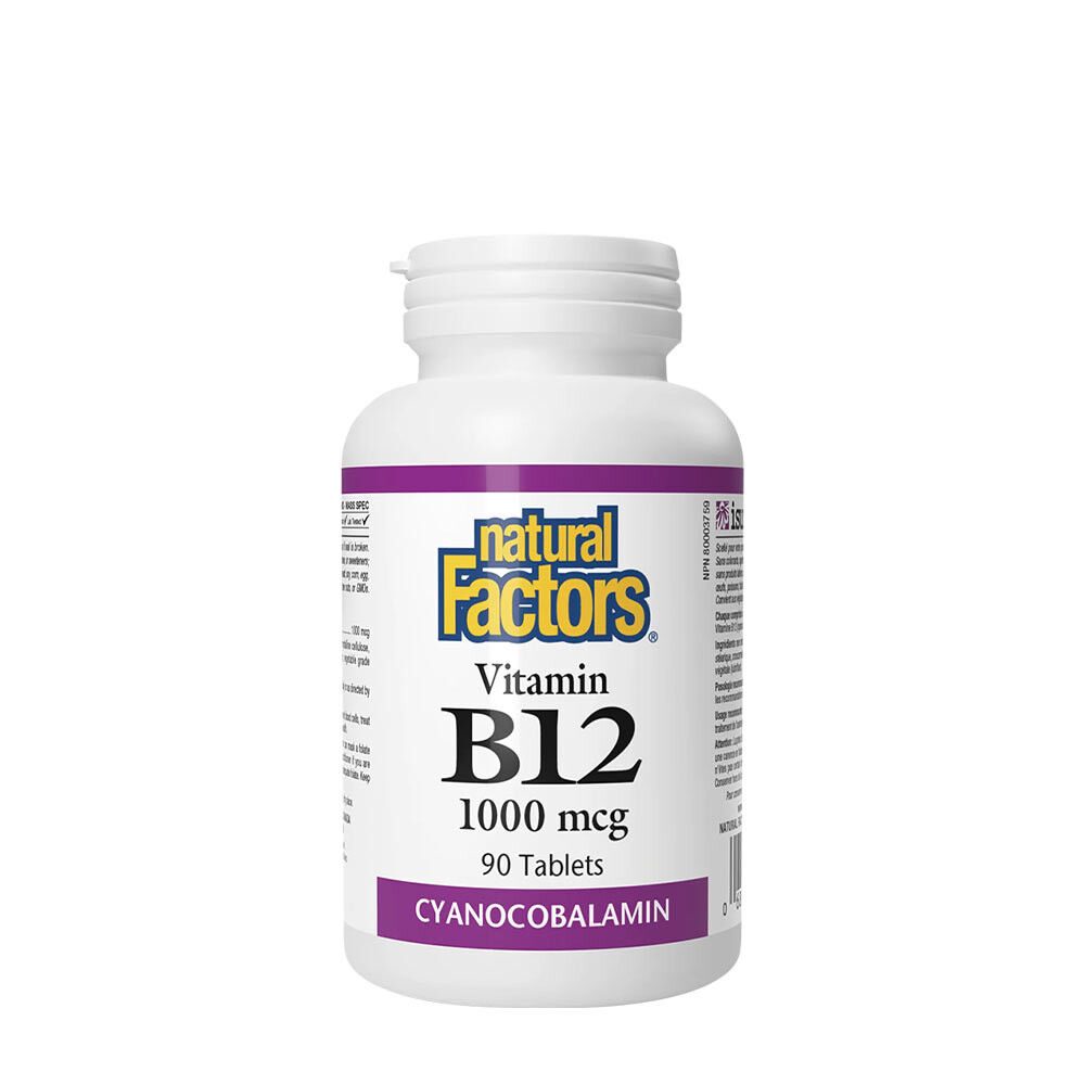 Natural Factors Vitamina B12 1000 mcg (90 compresse) - Viking Supplements