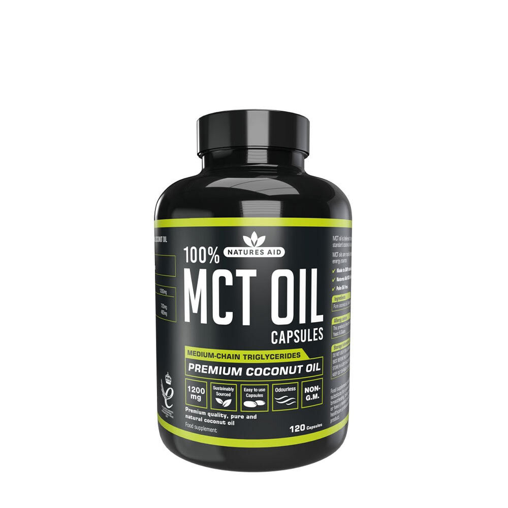 Natures Aid MCT Oil Capsules (120 Capsules) - Viking Supplements
