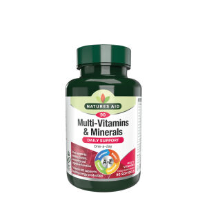 Natures Aid Multivitaminico e minerali (con ferro) (90 capsule molli) - Viking Supplements