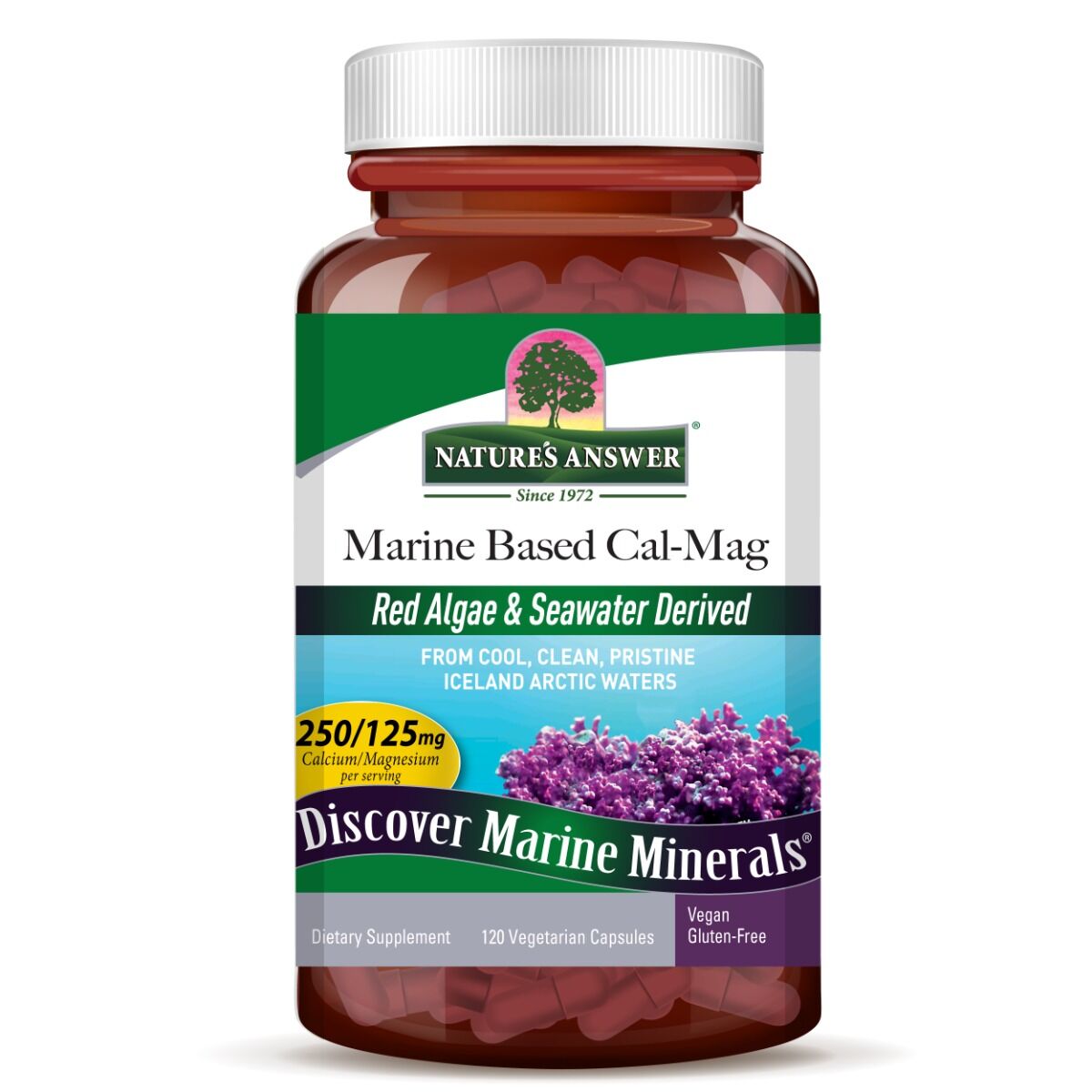 Nature's Answer Cal-Mag a base marina, 120 capsule - Viking Supplements