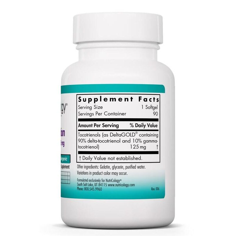 Nutricology Delta Fraction Tocotrienols 125mg 90 softgels - immagine 4