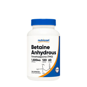 Nutricost Capsule di betaina anidra (TMG) (120 capsule) - Viking Supplements