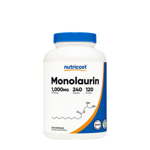 Capsule di monolaurina Nutricost (240 capsule) - Viking Supplements