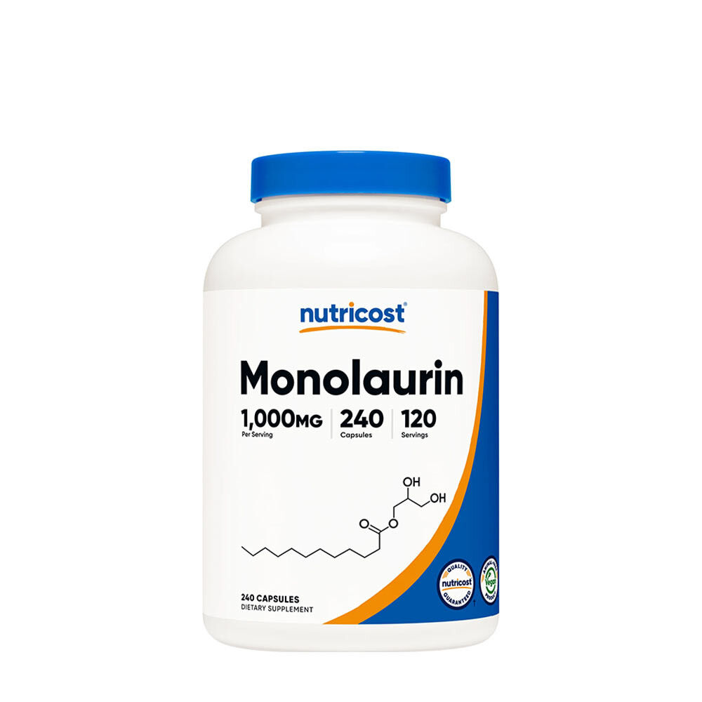 Capsule di monolaurina Nutricost (240 capsule) - Viking Supplements