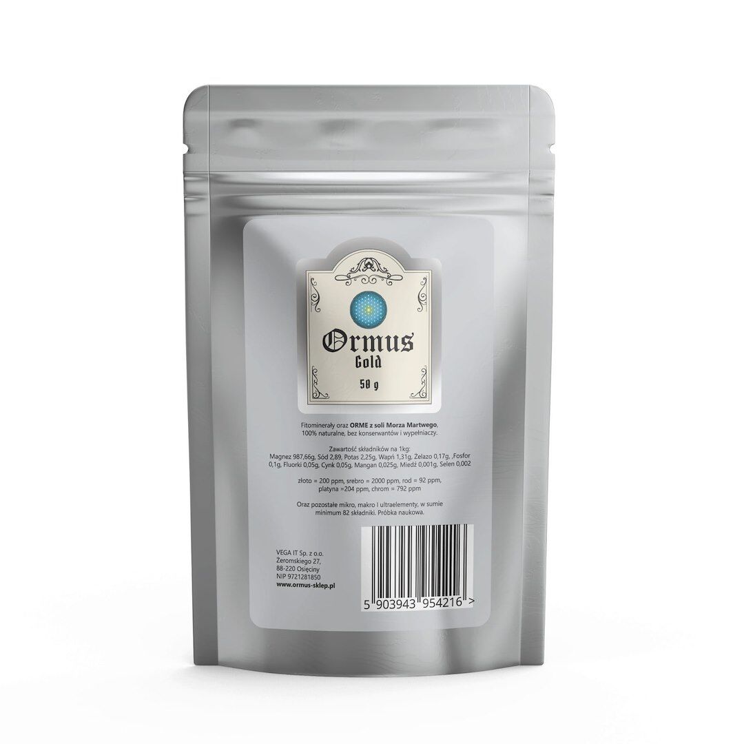 ORMUS ORME Gold - Pierwiastki życia - mocny proszek ze złotem (50 g) - Viking Supplements