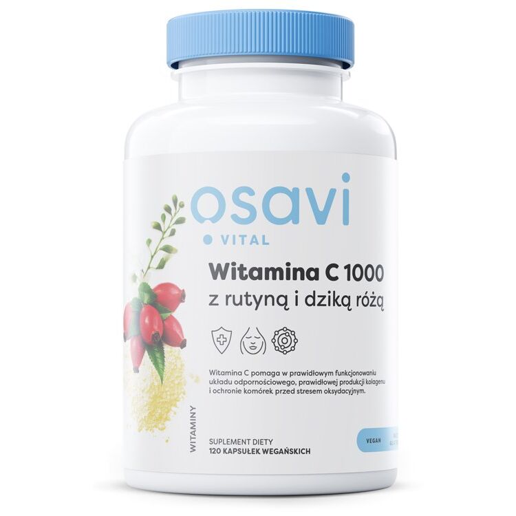 OSAVI Vitamina C 1000 con rutina e rosa canina (120 vcaps) - Viking Supplements