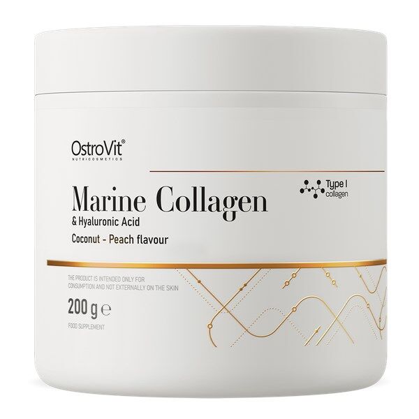 OSTROVIT Collagene marino e acido ialuronico al cocco e pesca (200 g) - Viking Supplements